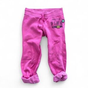 PINK Victoria’s Secret Y2K fleece jogger sweatpants - Pink - Size xs